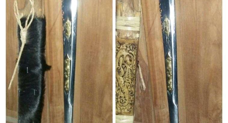 mandau suku dayak asli kalimantan parang golok