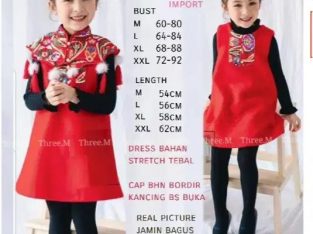 1345 Kids Mongolian / Pakaian anak / Dress Anak ba