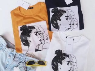 TEE GIRL FACES |KAOS CEWEK/KAOS WANITA/DROPSHIP