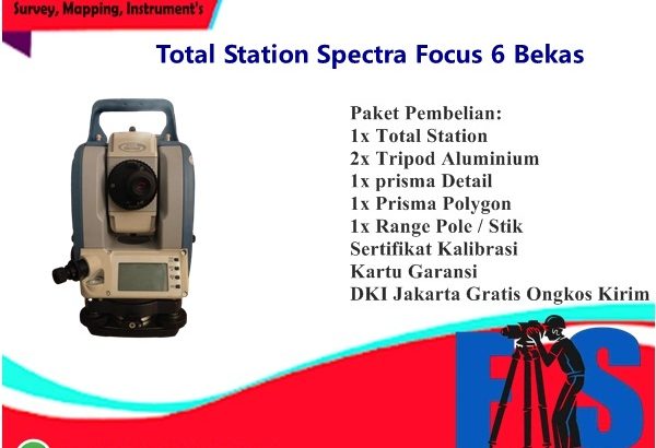 Total Station Spectra Focus 6 Bekas