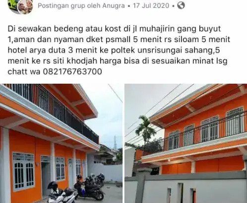 DIKONTRAKAN BEDENG DITENGAH KOTA PALEMBANG