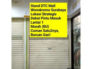 Disewakan Murah Stand DTC Mall Wonokromo lantai 1