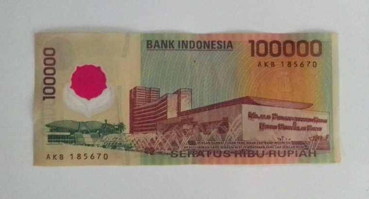 Uang Lama Rp. 100.000 tahun 1999 Soekarno – Hatta