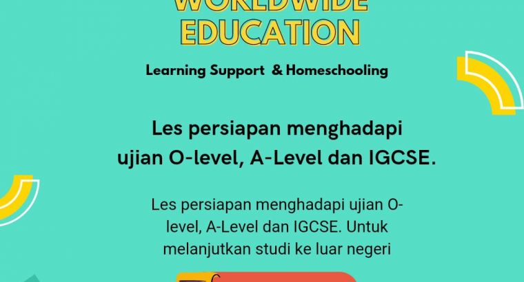 Les Persiapan Tes O-Level, A-Level dan IGCSE