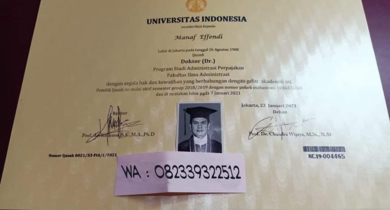 Jasa pembuatan ijazah asli terdaftar