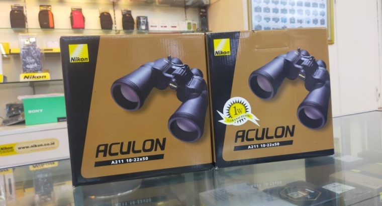 Teropong Nikon Aculon A211 10-22×50 Binocular