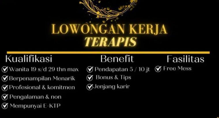 Lowongan Terapis Perempuan