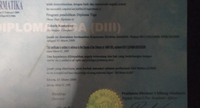 Penerbitan jasa ijazah terpercaya