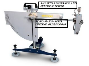 Skid resistance and friction tester