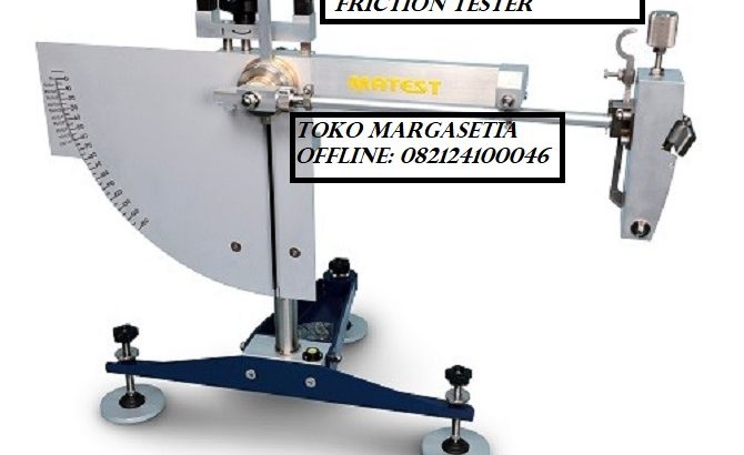 Skid resistance and friction tester