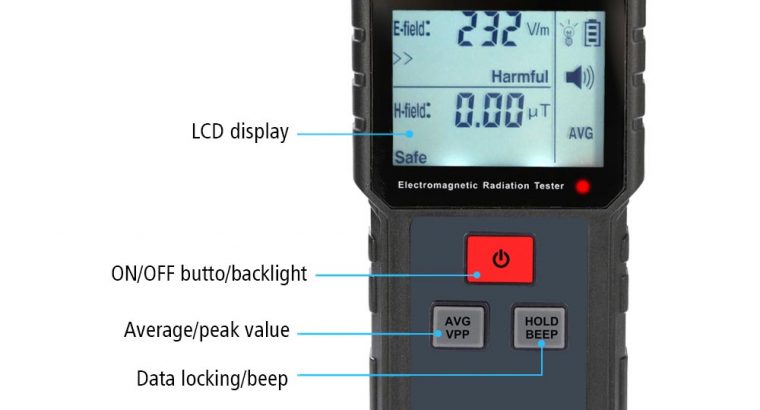 Alat Uji Radiasi EMF Smartphone HP Meter Radiasi