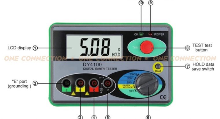 Earth Grounding Tester DY4100 Ground Resistance Te