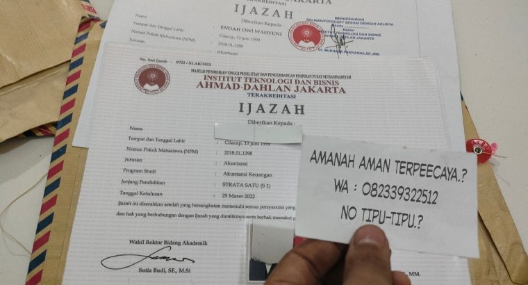 Pengerjaan dokumen ijazah